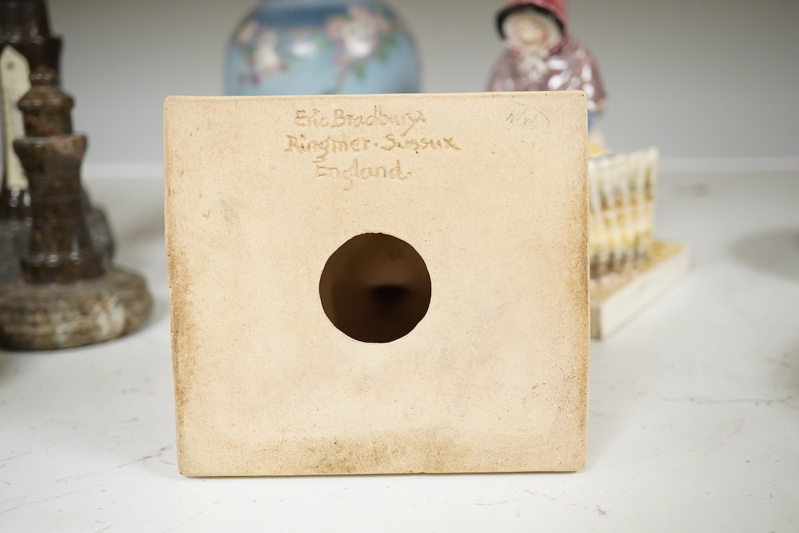 Two Eric Bradley pottery figures of Brighton fisherwomen, each with incised signature to the bases and one ‘Ringmer, Sussex’